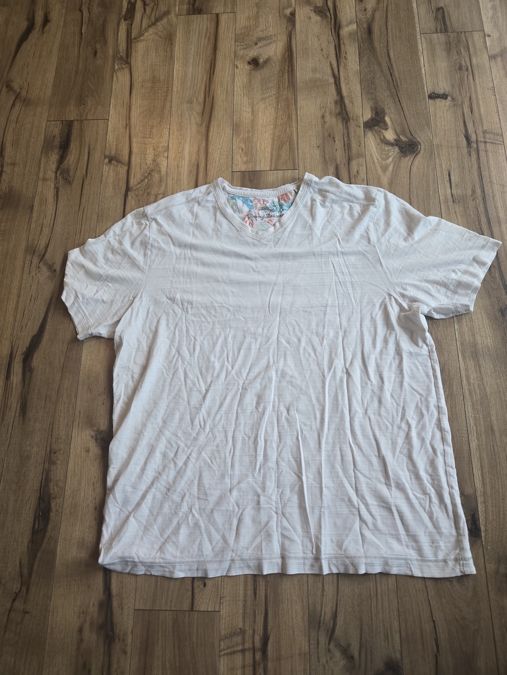 Tommy Bahama White Short Sleeve V-Neck Shirt